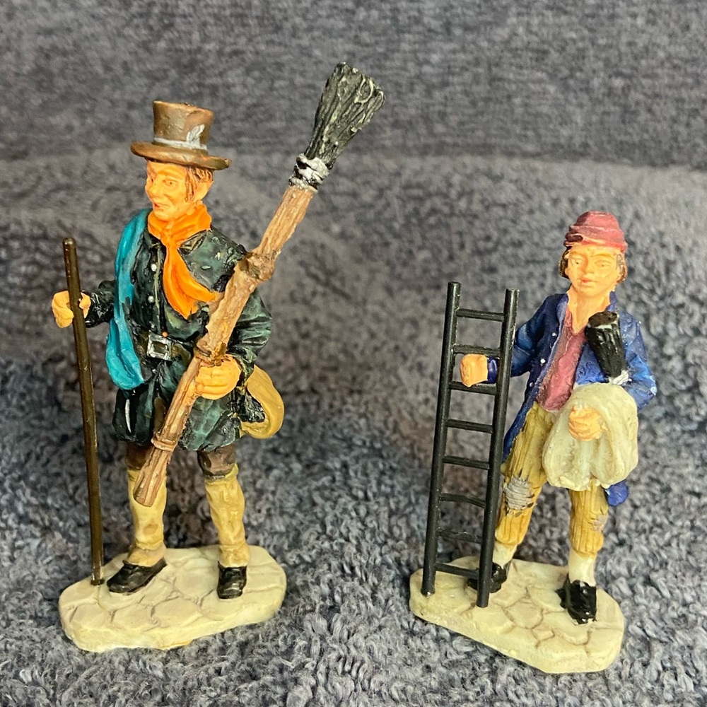 Lemax Christmas Village Figurines - Chimney Sweep Team 92291A Retired